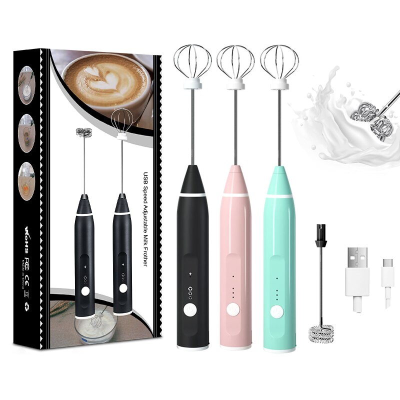 Portable Blender Usb Rechargeable - 1 Stuks Elektrische Melk Schuimer Draagbare