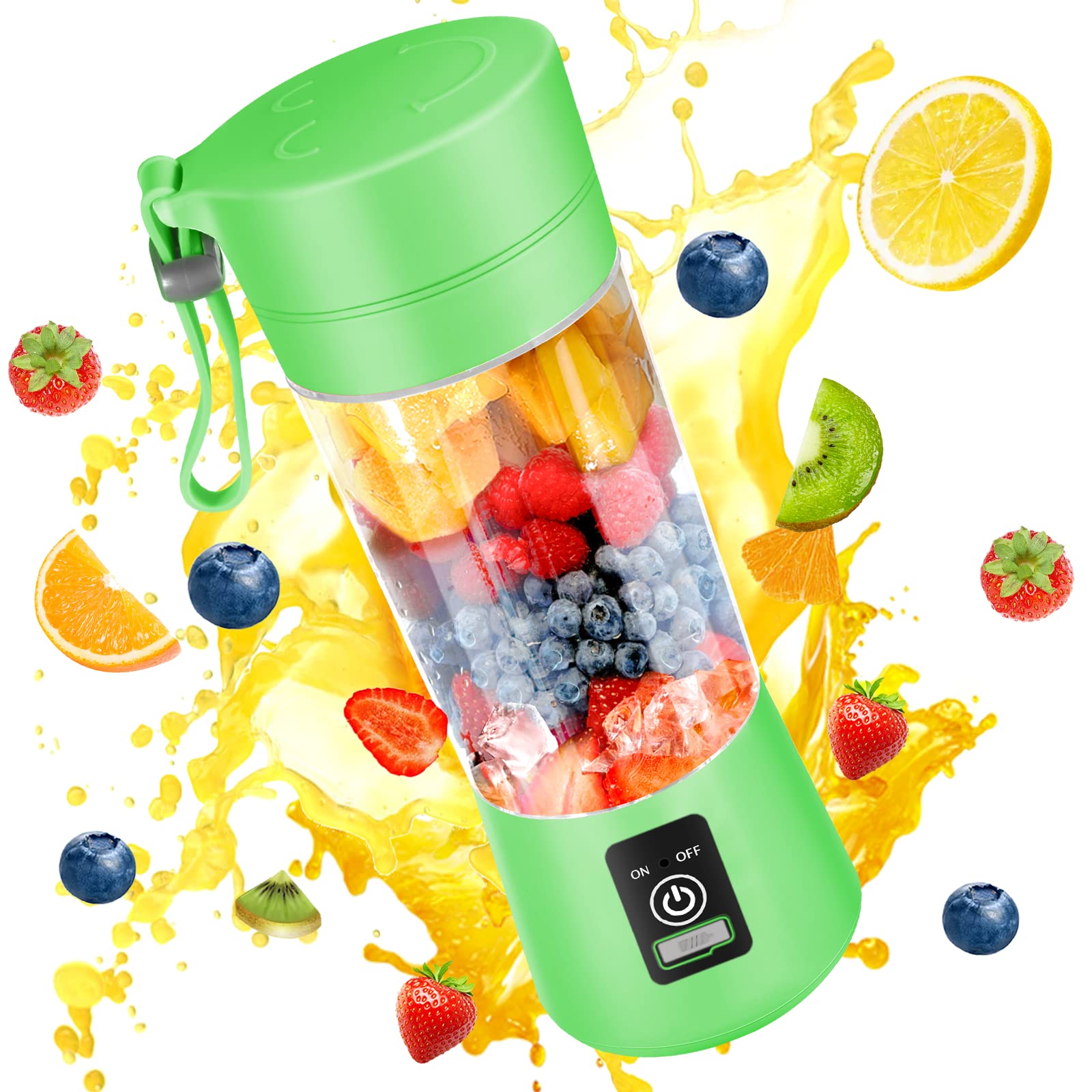 Portable Blender Usb Rechargeable - Draagbare Mini Elektrische Juicer 380ml Handheld