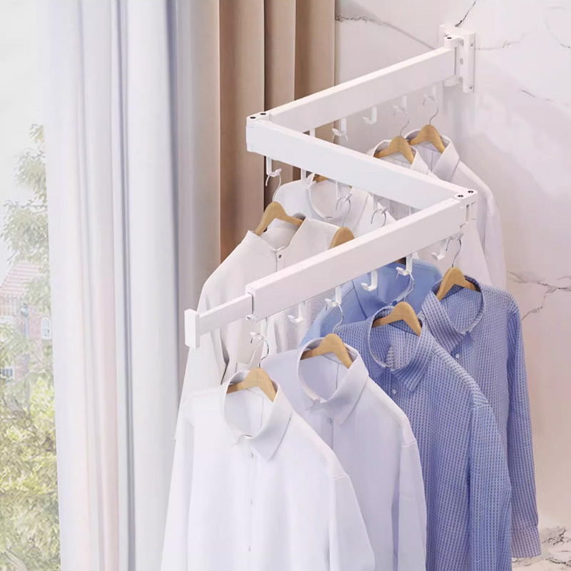 Laundry - Hoogwaardige aluminium opklapbare wandhaak met draaibare