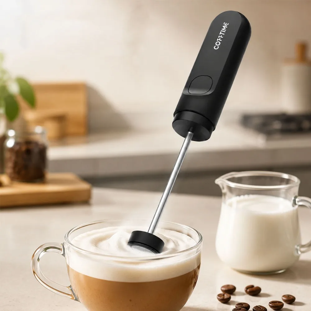 Electric Milk Frother Handheld - Elektrische melkopschuimer, maakt moeiteloos melkschuim, elektrische