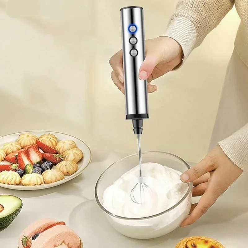 Electric Milk Frother Handheld - 3-in-1 elektrische handmixer voor het maken