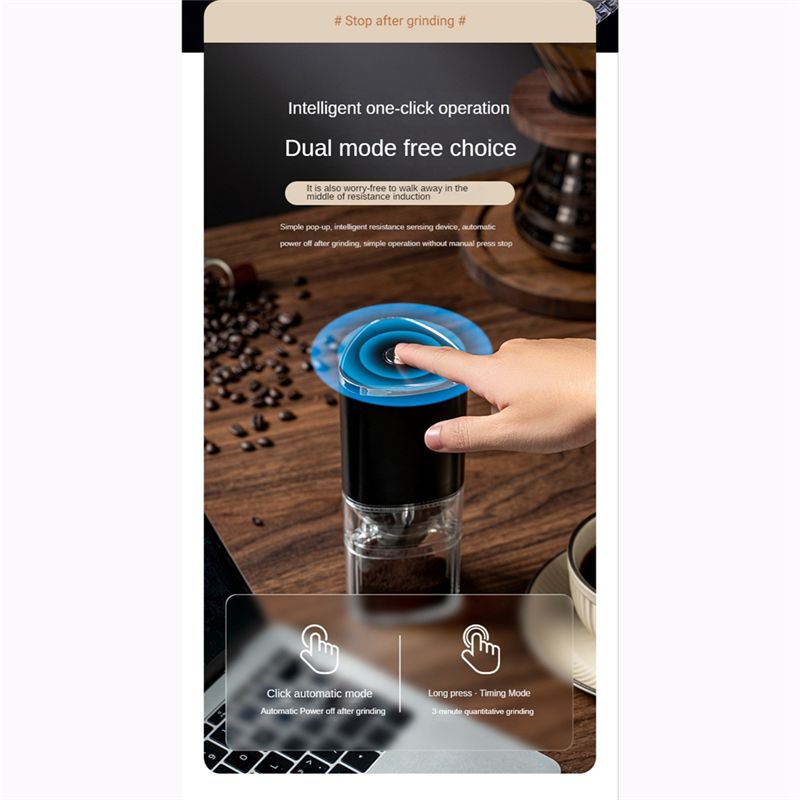Coffee Bean Grinder Electric - 【Slijpmiddelen】 USB-koffiemolen 155ML Professionele keramische maalinzet