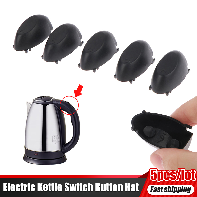 Electric Kettle Temperature Control - 5 Stuks Zwarte Waterkoker Schakelaar Knop