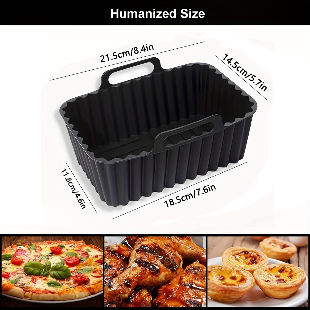 2 stuks siliconen bakvorm voor - Air Fryer Silicone Pot Liner recensie en prijs