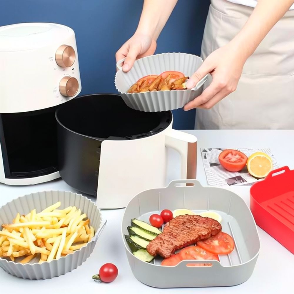 Herbruikbare vierkante silicon - Air Fryer Silicone Pot Liner recensie en prijs