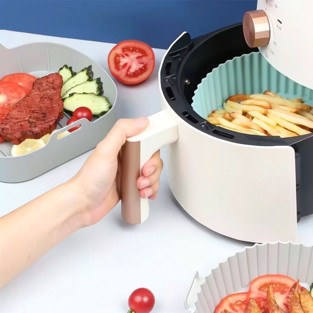 Herbruikbare vierkante silicon - Air Fryer Silicone Pot Liner recensie en prijs