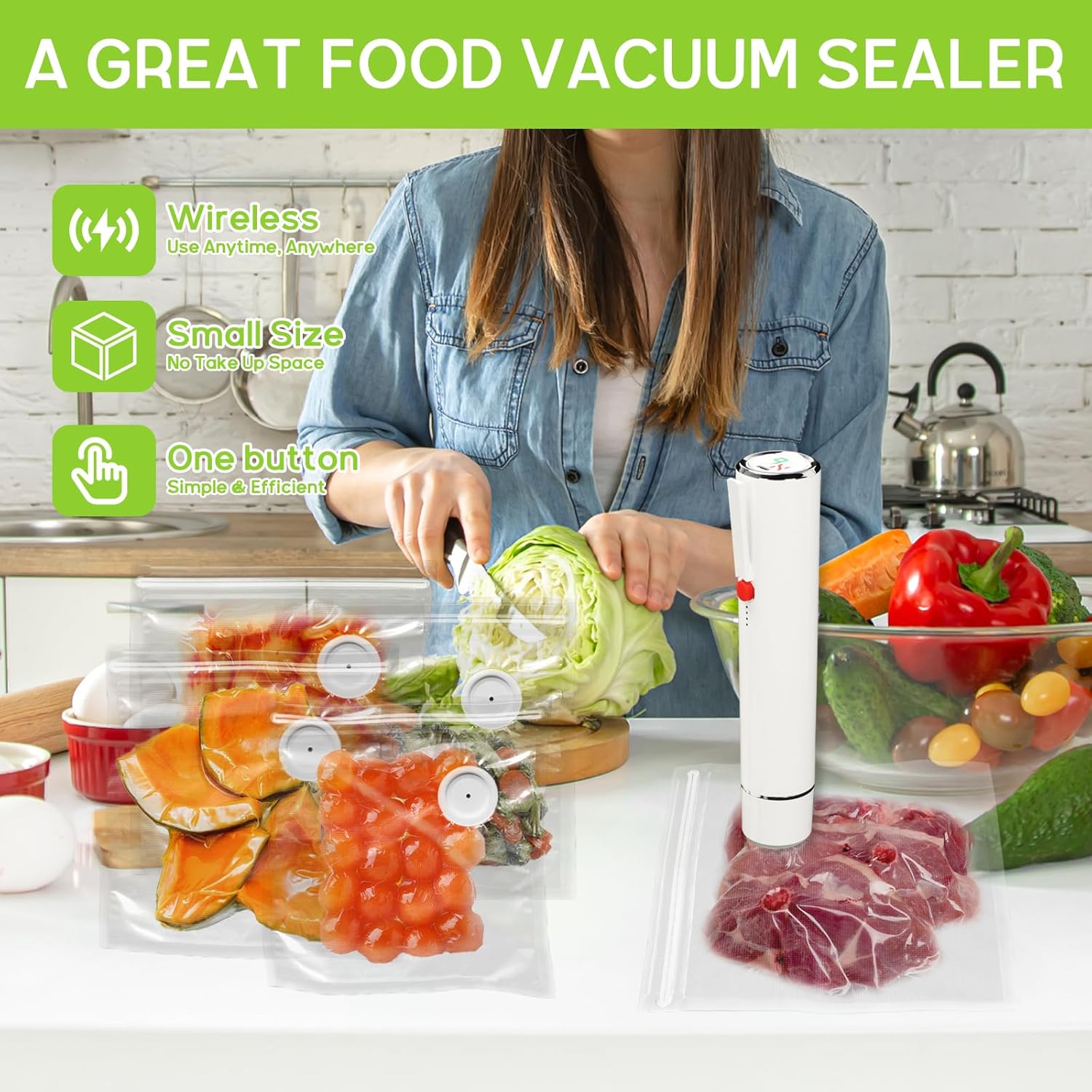 Vacuümsealer Handvacuümsluitma - Food Vacuum Sealer Machine recensie en prijs